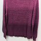 Gloria Vanderbilt Dark Pink Ombre Knit Long-Sleeve Sweater