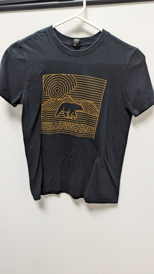 ANVIL Black "Yellowstone" Graphic Tee