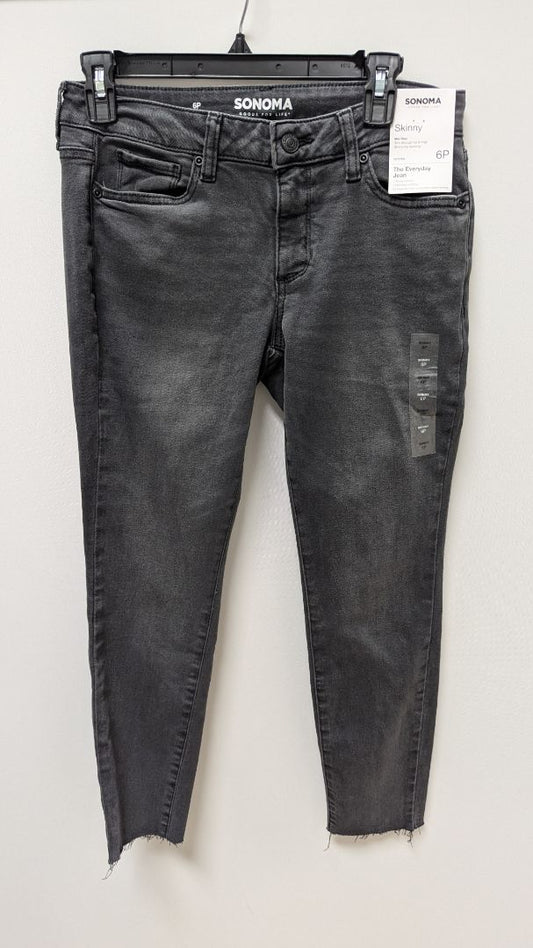 Sonoma Black Mid-Rise Everyday Skinny Jeans