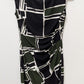 CHAPS Green/Black Geometric Print Bodycon Dress
