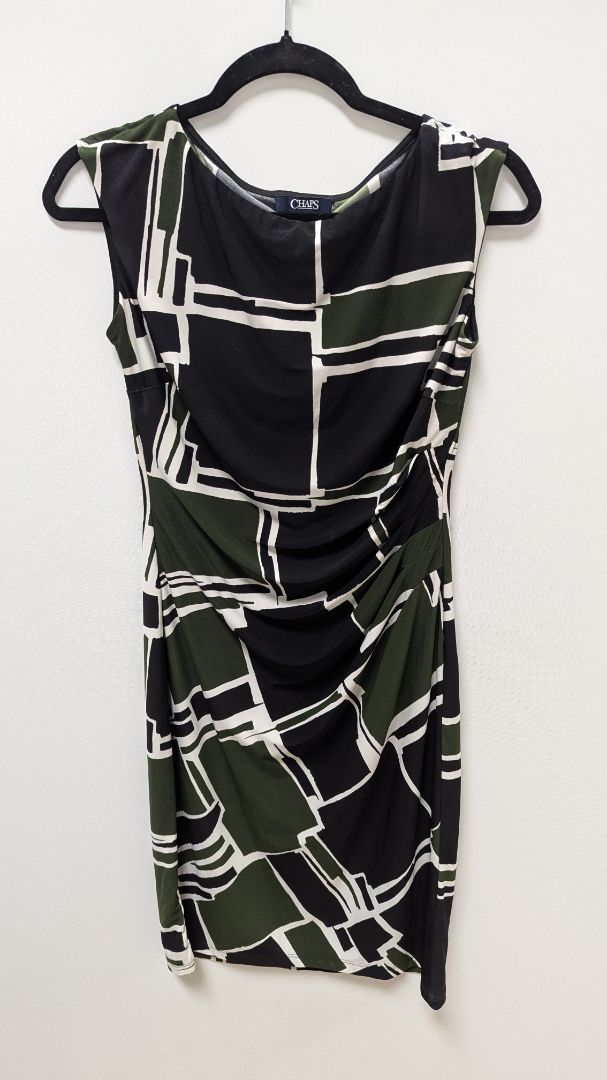 CHAPS Green/Black Geometric Print Bodycon Dress