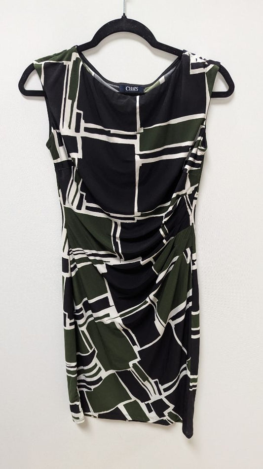 CHAPS Green/Black Geometric Print Bodycon Dress