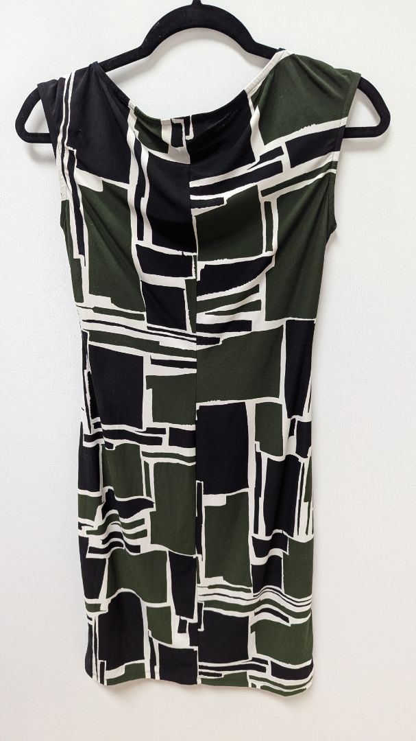 CHAPS Green/Black Geometric Print Bodycon Dress