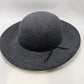 phenix Dark Grey Wool Felt Wide-Brim Hat
