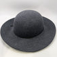 phenix Dark Grey Wool Felt Wide-Brim Hat