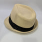 Hattitude Tan Wicker Fedora Hat