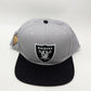 Raiders Grey/Black Logo Sports Baseball Cap