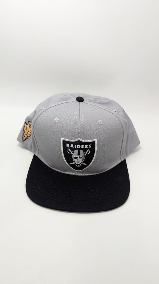 Raiders Grey/Black Logo Sports Baseball Cap