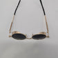 Gold-Tone Metal Retro Sunglasses