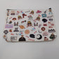 Taylor Swift White Graphic Canvas Zippered Pouch