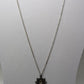 Silver Solar Flare Sun Pendant Necklace