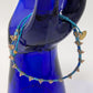 Mishky Blue/Bronze Beaded Sliding Bracelet