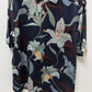 Caribbean Navy Blue Silk Hawaiian Button-Down Shirt