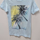 UNIVIBE Light Blue Palm Tree Graphic Tee