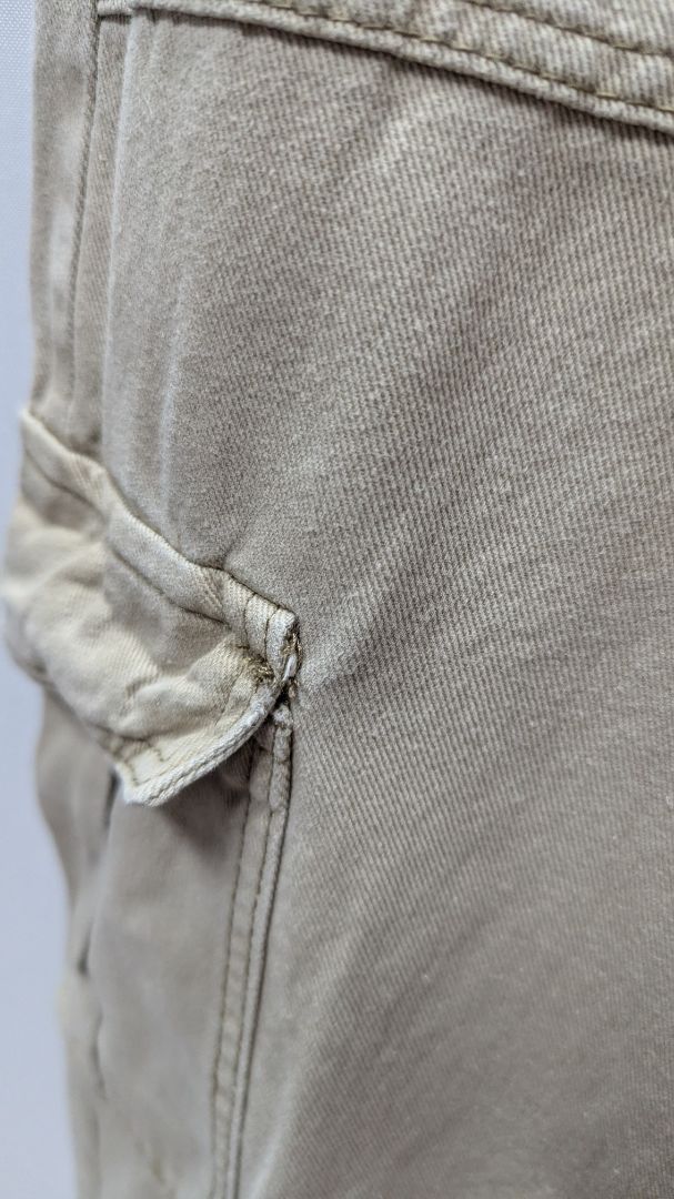 DAZY Light Khaki Wide-Leg Cargo Pants