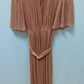 Vanity Fair Peach Pleated Vintage Boudoir Robe