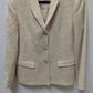 Jones New York Tan Metallic Woven Blend Blazer