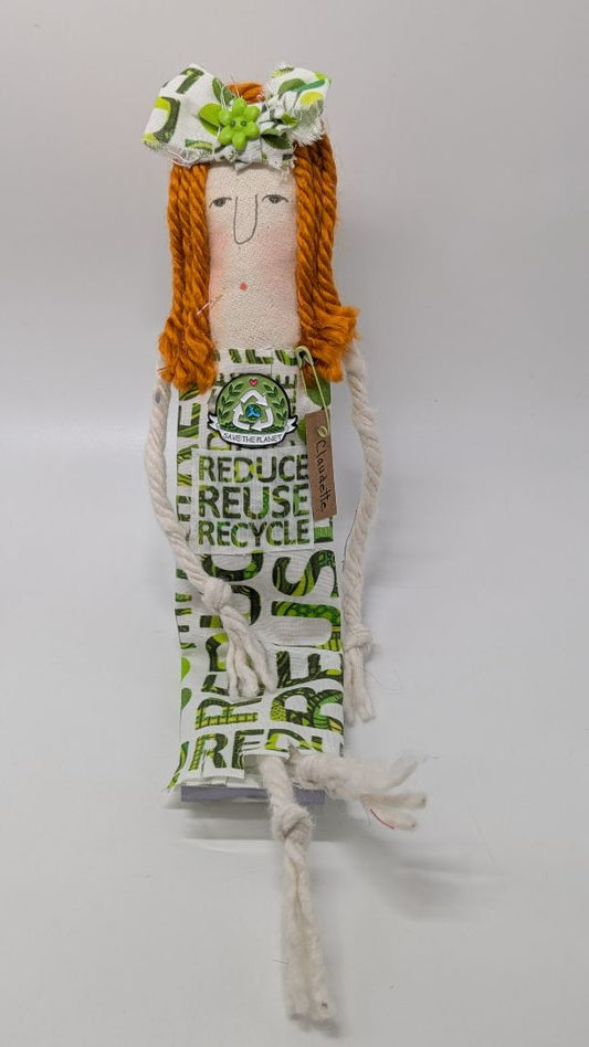 Handmade Claudette Sustainable Modern Primitive Doll