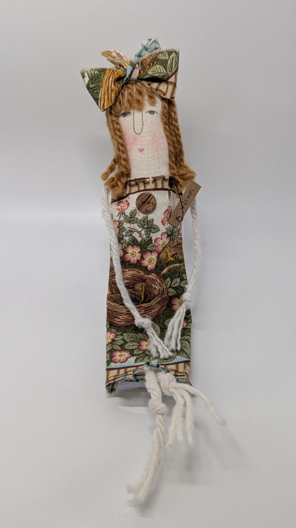 Handmade Wren Bird Modern Primitive Doll