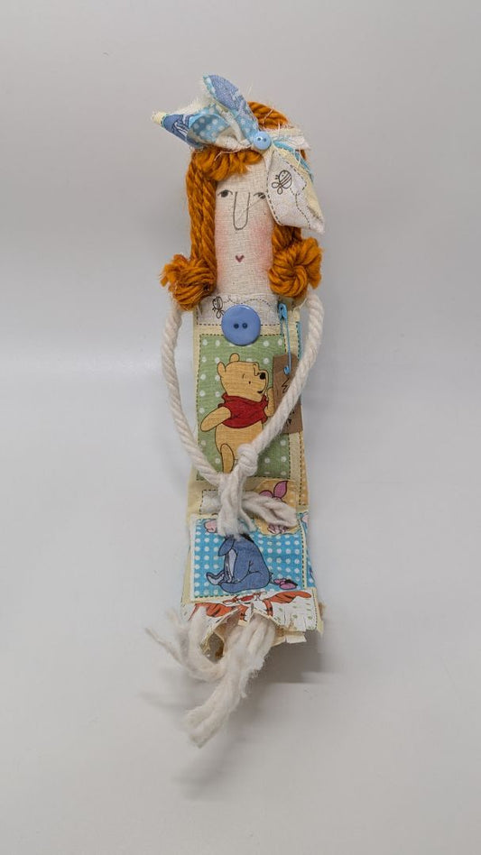 Handmade Winnie Cartoon Modern Primitive Doll