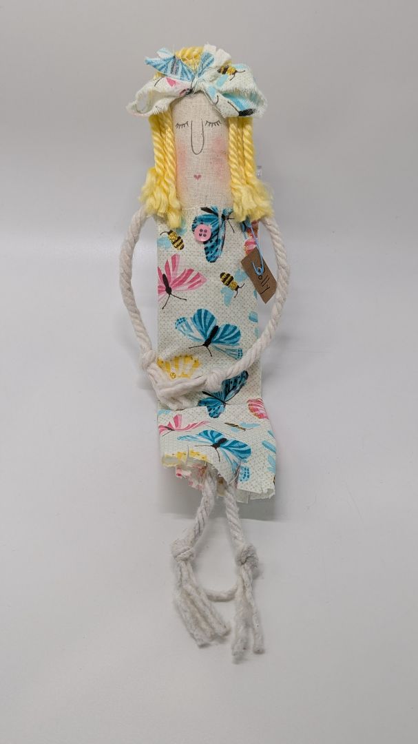 Handmade Polly Butterfly Modern Primitive Doll