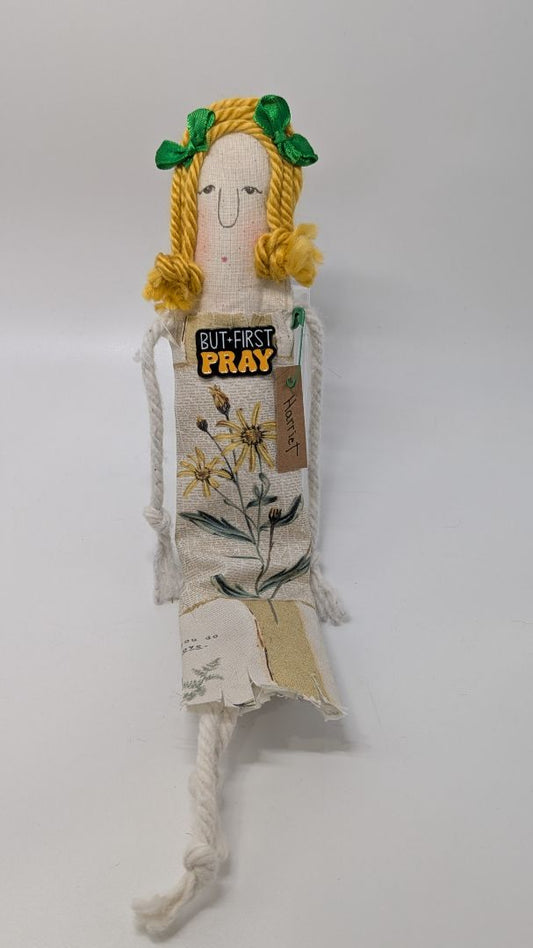 Handmade Harriet Floral Modern Primitive Doll