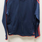 Adidas Navy/Red Hooded Track Jacket