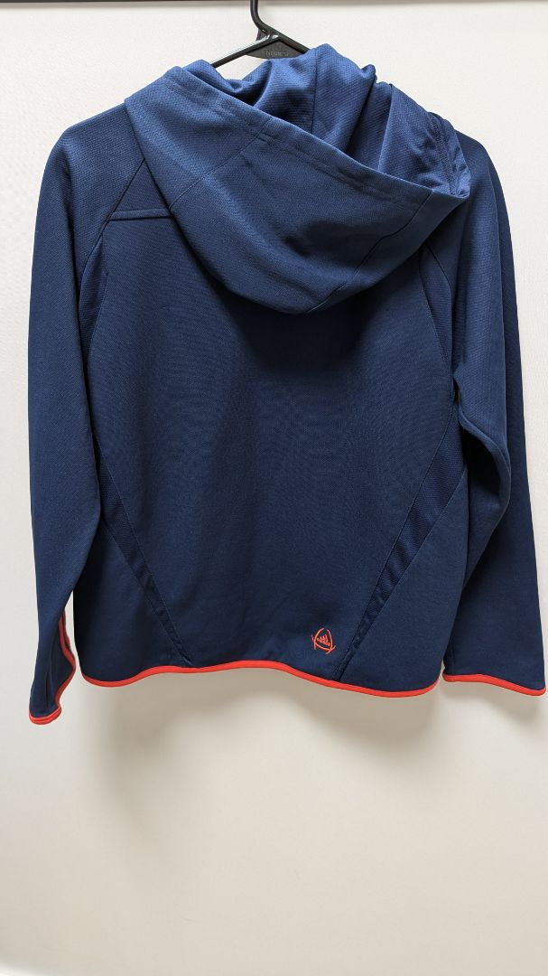 Adidas Navy/Red Hooded Track Jacket