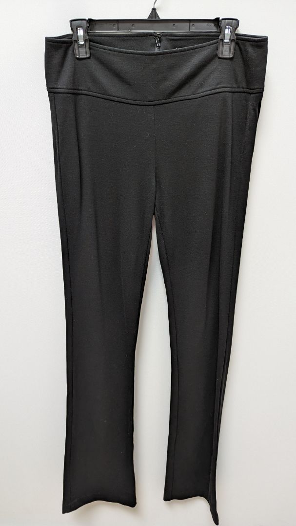 Cabi Black Flared Leg Faux-Pocket Trouser Pants