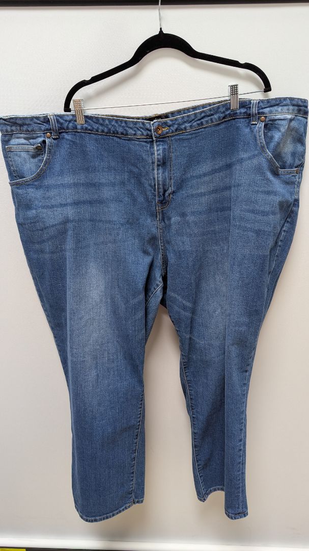 ellos Medium Wash 5-Pocket Straight Jeans