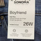 Sonoma Medium Wash High-Rise Boyfriend Jeans