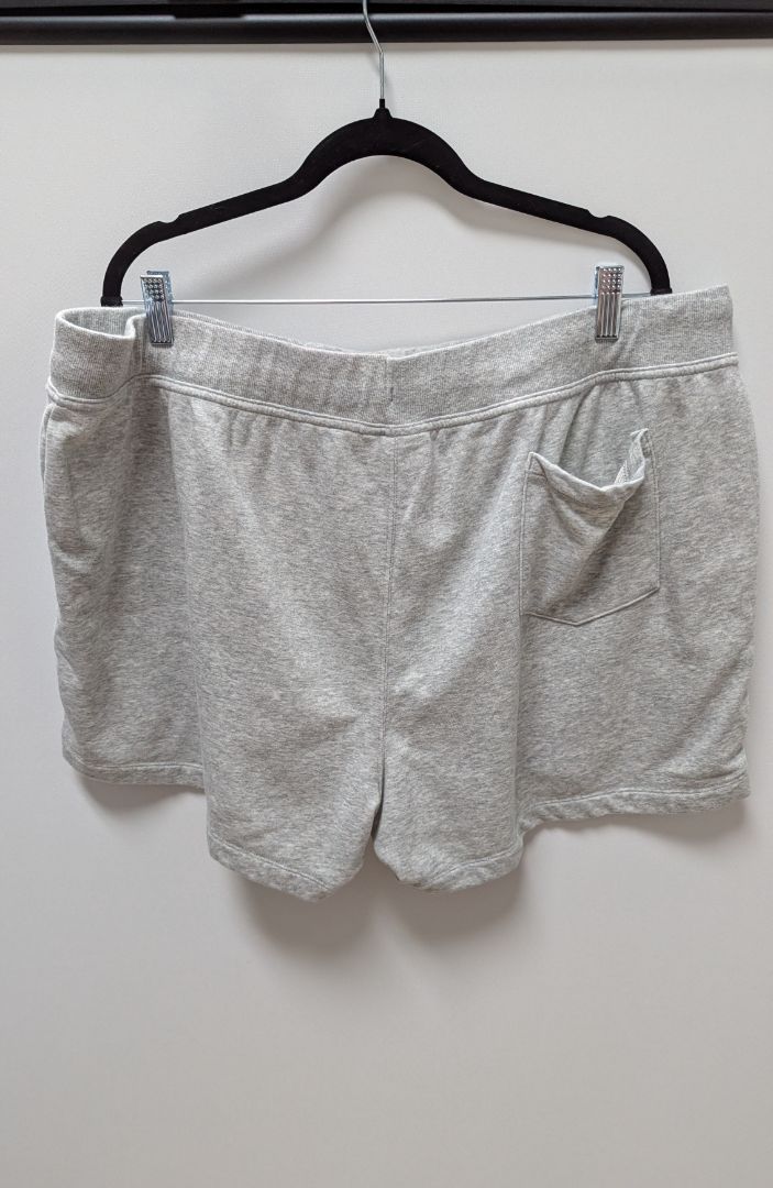 Champion Women's Grey Drawstring Waist Sweat Shorts