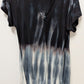 raya sun Grey Tie-Dye Ombre Flared Dress