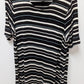 LOFT Outlet Black/White Striped Short-Sleeve Tee Dress