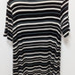 LOFT Outlet Black/White Striped Short-Sleeve Tee Dress