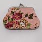 SilTriangle Pink Floral Coin Purse Pouch