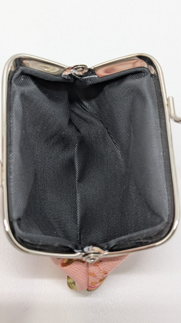 SilTriangle Pink Floral Coin Purse Pouch