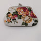 SilTriangle White Floral Coin Purse Pouch
