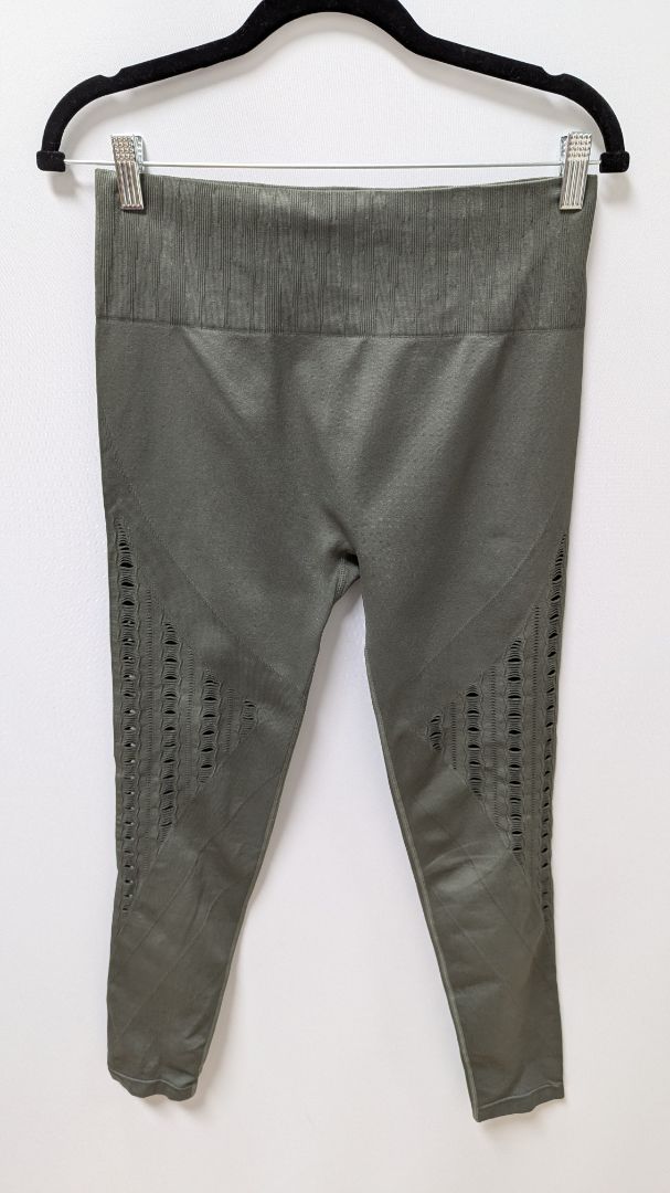 savvi Dark Green Cutout Active Leggings