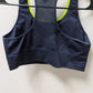 savvi Navy/Lime Green Lightly Lined Sports Bra