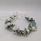 Ivory/Green Eucalyptus Flowers Headband Hair Accessory