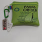 Handmade Green "Paw & Order" Poo Waste Bag Holder