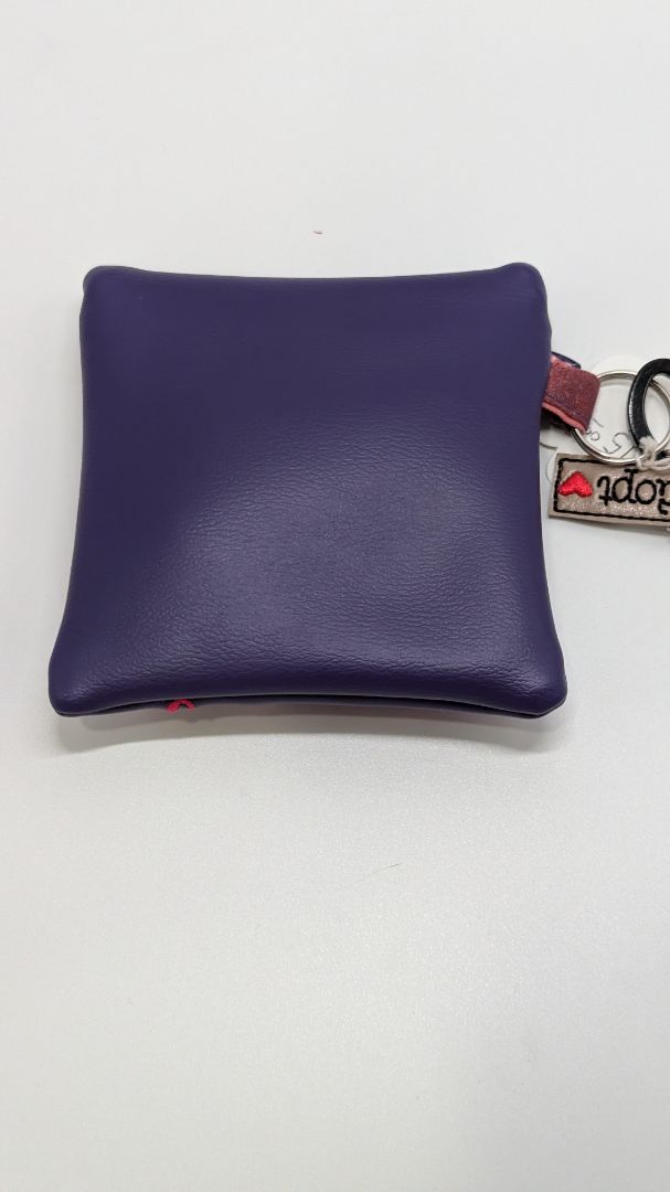 Handmade Purple "If My Dog Can't Go, I Can't Go" Poo Waste Bag Holder