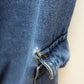 Shein Curve Medium Wash Wide-Leg Cargo Jeans