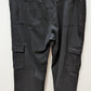 LEPUNUO Black Y2K Casual Cargo Pants