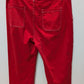 DOKOTOO Red/White High-Waisted Cargo Pants