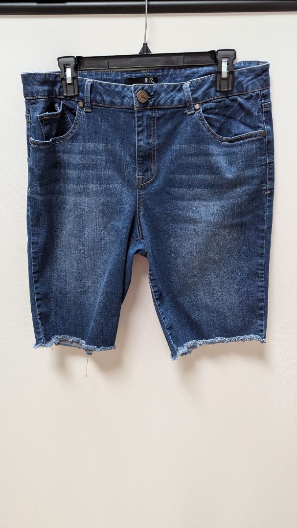 1822 Denim Dark Wash Bermuda Denim Shorts