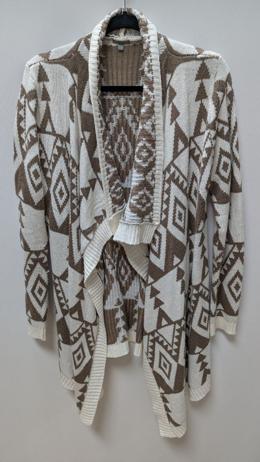 Charlotte Russe Brown/White Aztec Cardigan