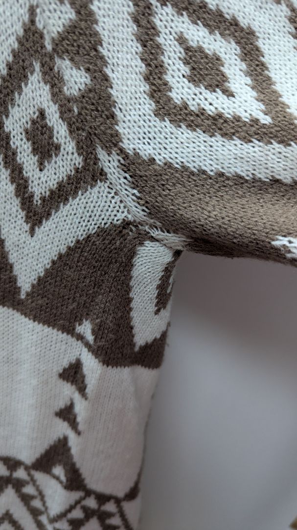 Charlotte Russe Brown/White Aztec Cardigan