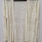 Candie's Ivory Sheer Crochet Knit Cardigan